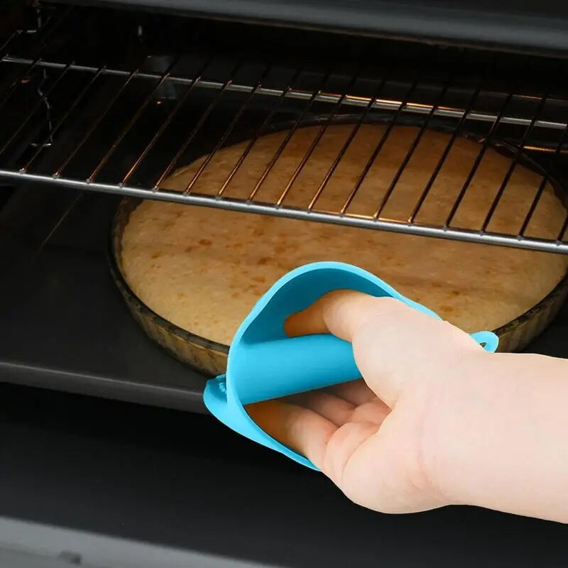 Aomily 1ks silikónové tepluvzdorné rukavice klipy izolácia nepriľnavý protišmykový držiak na hrniec črevá klip varenie pečenie rúra rukavice