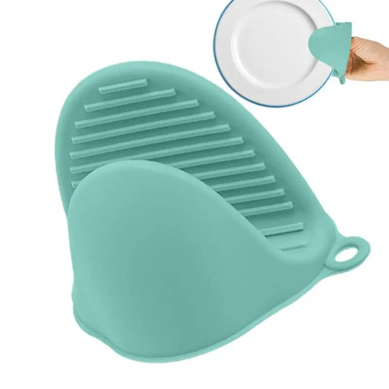 Aomily 1ks silikónové tepluvzdorné rukavice klipy izolácia nepriľnavý protišmykový držiak na hrniec črevá klip varenie pečenie rúra rukavice