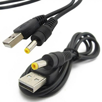 1бр. 80cm 5V USB към DC захранващ кабел за зареждане Кабел за зареждане 4.0x1.7mm щепсел 5V 1A захранващ кабел за зареждане за PSP 1000/2000/3000