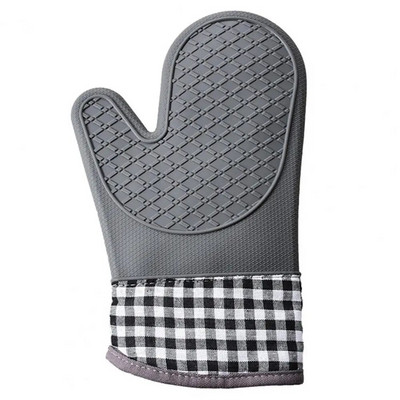 Daugkartinio naudojimo 1vnt patvarios silikoninės mikrobangų krosnelės pirštinės maistinės virtuvės pirštinės, atsparios dėmėms kepykloje