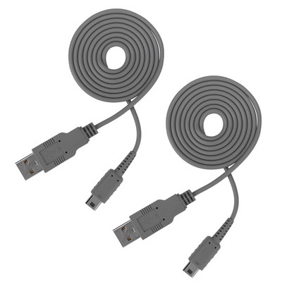 1 m USB įkrovimo laidas, skirtas Nintendo WII U pagrindinio žaidimų valdiklio duomenų maitinimo įkroviklio laidiniam laidui žaidimų pulto konsolės maitinimo linijoms