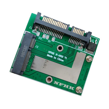 mSATA SSD към 2.5\'\' SATA III 6.0Gbps адаптер конвертор Riser карта модулна платка Mini PCIE SSD адаптер разширителна карта за лаптоп PC