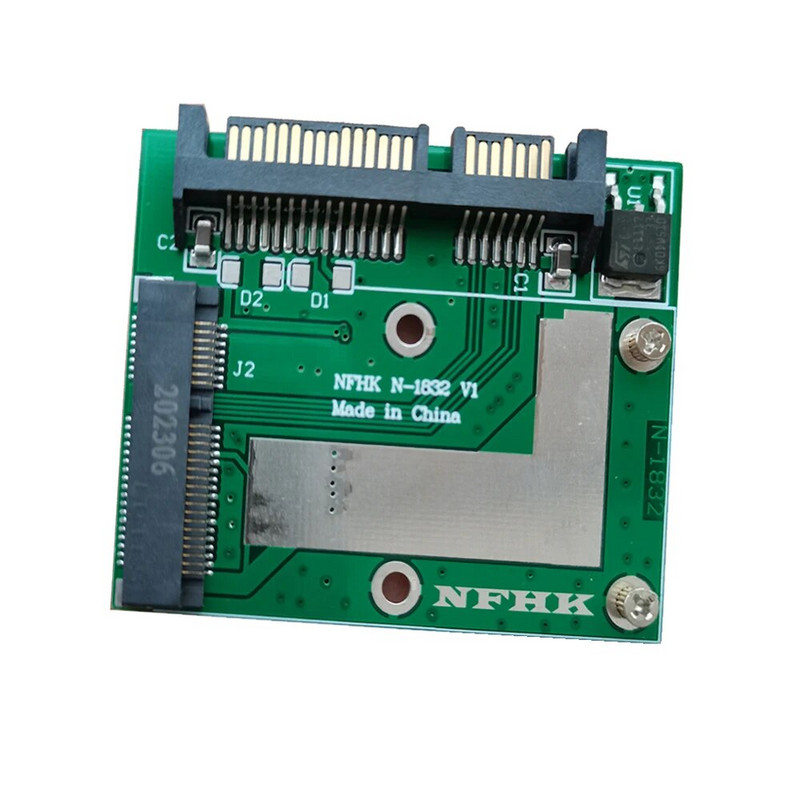 mSATA SSD kuni 2,5-tolline SATA III 6,0 Gbps adapteri muundur Riser Card mooduli plaat Mini PCIE SSD adapteri laienduskaart sülearvuti jaoks