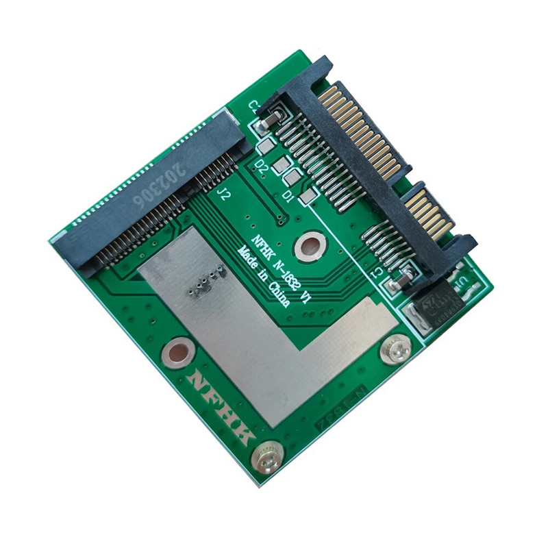 mSATA SSD kuni 2,5-tolline SATA III 6,0 Gbps adapteri muundur Riser Card mooduli plaat Mini PCIE SSD adapteri laienduskaart sülearvuti jaoks