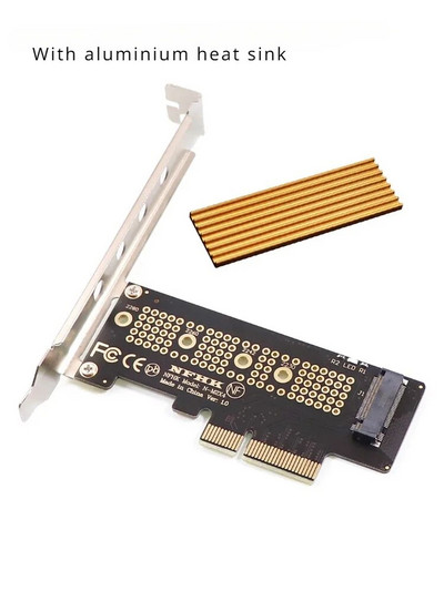 Προσαρμογέας NVME Pro M.2 NVME Pro SSD σε κάρτα προσαρμογέα PCIe Κάρτες PCIe για κάρτα υπολογιστή Προσαρμογέας Pci Express M2 με ψύκτρα