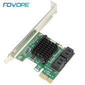PCIE į SATA išplėtimo plokštė PCI Express x1 iki 4 prievadų SATA 3 3.0 III 6Gbps SSD valdiklis PCI-e SATA3 adapterio plokštė, skirta Windows