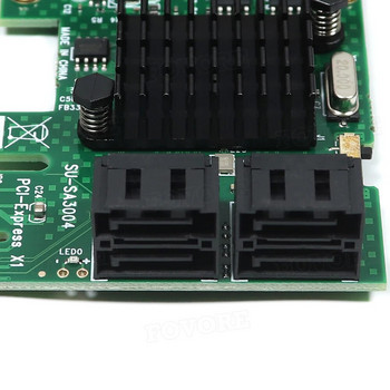 PCIE към SATA разширителна карта PCI Express x1 до 4 порта SATA 3 3.0 III 6Gbps SSD контролер PCI-e SATA3 адаптерна платка за Windows