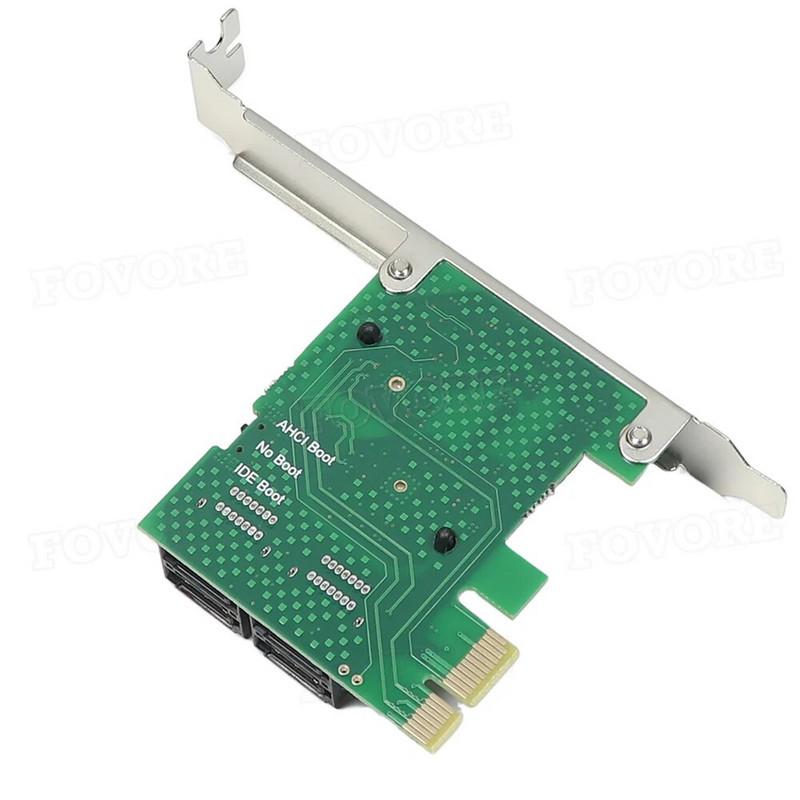 PCIE į SATA išplėtimo plokštė PCI Express x1 iki 4 prievadų SATA 3 3.0 III 6Gbps SSD valdiklis PCI-e SATA3 adapterio plokštė, skirta Windows