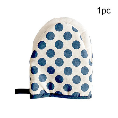 1vnt karščiui atsparios orkaitės pirštinės nuo nuplikimo Virtuvė Mikrobangų krosnelė Kepimas Ant grotelių Juostelė taškinė lininė medvilnė pirštinės padėklo indų dubens laikiklis