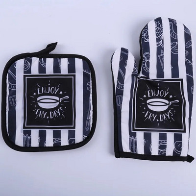 Mikrobangų krosnelės pirštinės 2 vnt Orkaitės pirštinės, karščiui atsparios puodo laikiklio pagalvėlės, apsauginės orkaitės pirštinės, virtuvės buitinės pirštinės