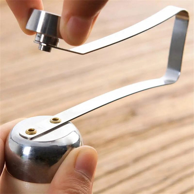 Nerūdijančio plieno kiaušinių atidarytuvas Virtų kiaušinių lukštų daužiklis Metalinis kiaušinių lukštų atidarytuvas kreminio pudingo gaminimui virtuvės kepimo reikmenys