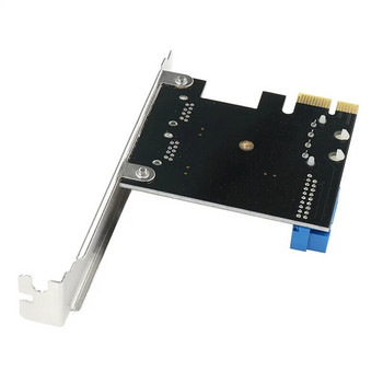 USB 3.0 pci-e адаптер 2 порта usb към pcie Преден панел 20 пина 20 пина USB3.0 хъб PCI express контролер Адаптер за карта
