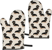 Takso Weiner šunų orkaitės pirštinės neslidžios, karščiui atsparios minkštos medvilnės pamušalas Virtuvinės pirštinės, skirtos maisto ruošimui, kepimui ant grotelių, vieno dydžio