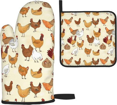 Gothic Sugar Skull Black Orkaitės pirštinių ir puodų laikiklių rinkiniai, Helovino karščiui atsparios neslystančios virtuvinės pirštinės, skirtos gaminti maistą