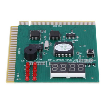 4-цифрен LCD дисплей PC анализатор Диагностична пощенска картичка Тестер за дънна платка с LED индикатор за ISA PCI шина Mian Board