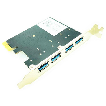 4 θύρες USB 3.0 PCI-E Κάρτα επέκτασης PCI Express PCIe USB 3.0 HUB Προσαρμογέας 4 θυρών USB3.0 Ελεγκτής USB 3 0 PCI e PCIe Express 1X