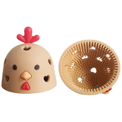 Silikoninis kiaušinių šveitiklis virtuvės įrankis kiaušinių plovimo šepetys Lengvai valomas vištienos kiaušinių valiklis Daugkartinis valymo įrankis šviežiems kiaušiniams