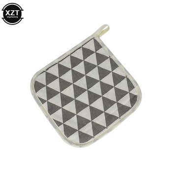 Nordic Cotton Insulation Pad Thickened Cotton Plaid Pad Microwave Insulation Pad Κουζίνα Αντιθερμικό σουβέρ Creative Bowl Mat Pot Pad