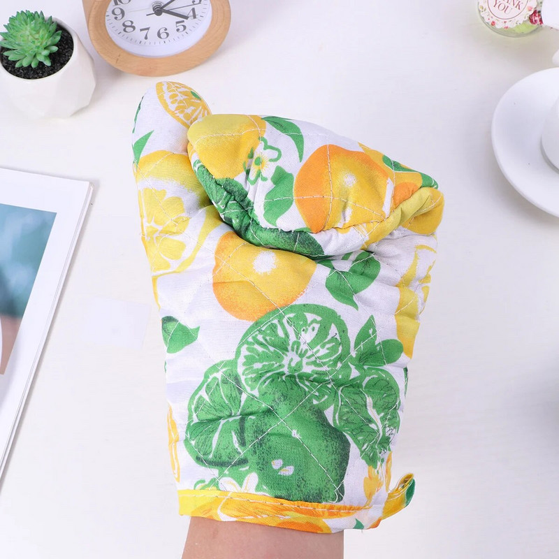 2vnt Orkaitės pirštinės Obuoliai Raštas Pirštinės Neslystančios Orkaitės Pirštinės Karštos padėklai Puodų laikikliai Maisto gaminimas Kepimo Pirštinės Virtuvė Maisto gaminimas Kepimas