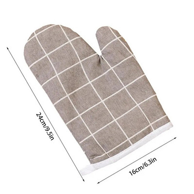 Virtuvės karščiui atsparios mikrobangų krosnelės pirštinės Neslidžios medvilnės izoliuotos kepimo pirštinės Virtuvės įrankių kumštinė