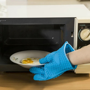 Топлоустойчива силиконова ръкавица за готвене, барбекю, фурна, държач за гърне, ръкавица, кухненска горещо търсене, кухненски аксесоари, инструмент за печене