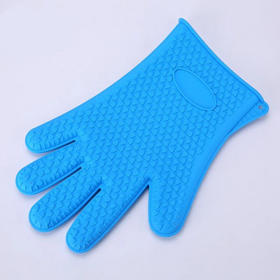 Karščiui atsparios silikoninės pirštinės kepimui ant grotelių keptuvės krosnyje puodo laikiklis pirštinė virtuvė karšta paieška virtuvės priedai Kepimo įrankis