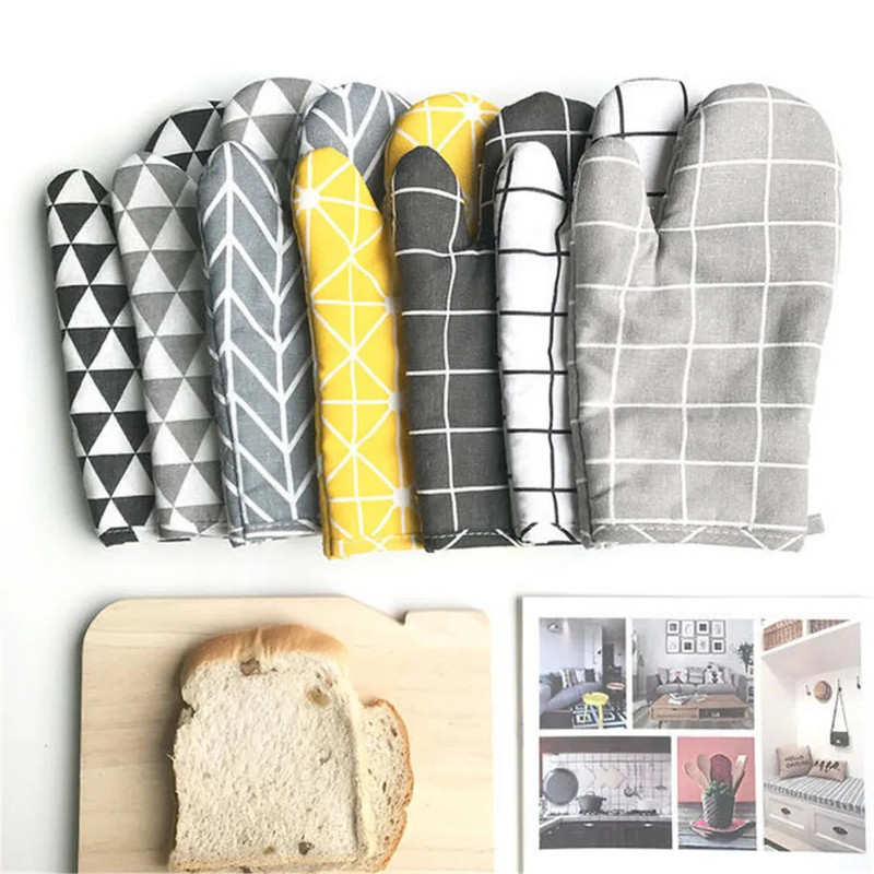 Virtuvinės sutirštintos šilumą izoliuojančios pirštinės Mikrobangų krosnelė Specialios buitinės pirštinės nuo nuplikimo Aukštos temperatūros kepimo įrankiai 1vnt