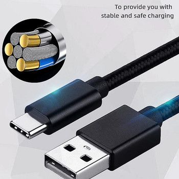 DATA FROG Type C Καλώδιο φόρτισης USB για PS5/Xbox Series SX Controller 1m/2m/3m Καλώδιο τροφοδοσίας για αξεσουάρ PS5/Xbox Gamepad