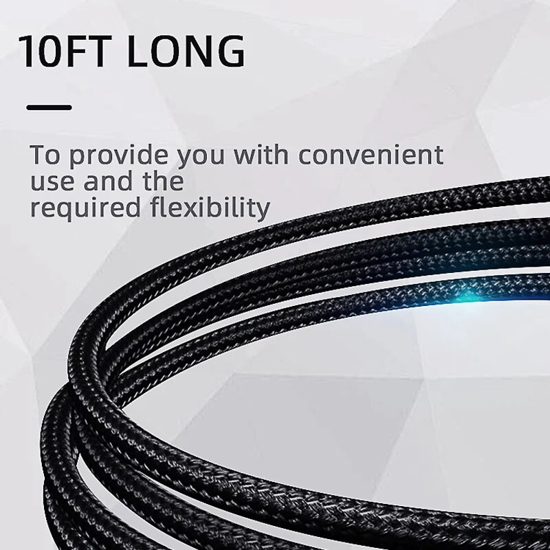 DATA FROG Type C USB įkrovimo laidas, skirtas PS5/Xbox serijos SX valdikliui 1m/2m/3m maitinimo laidas, skirtas PS5/Xbox žaidimų pulto priedams