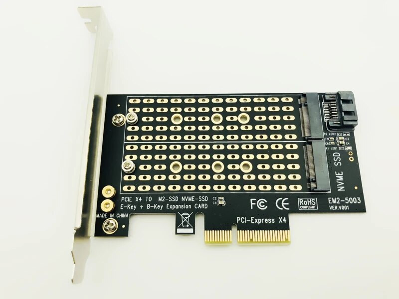 H1111Z Pridėkite korteles PCIE prie M2/M.2 adapterio SATA M.2 SSD PCIE adapterio NVME/M2 PCIE adapterio SSD M2 prie SATA PCI-E kortelės M klavišo + B klavišo