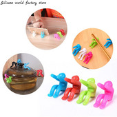 Silikoninis pasaulis 1vnt silikoninis virtuvės dangčio laikiklis Mini silikoninis puodo dangtis Pakelkite dangtelį perpildymo įtaisas Stentas virtuvės įrankiai