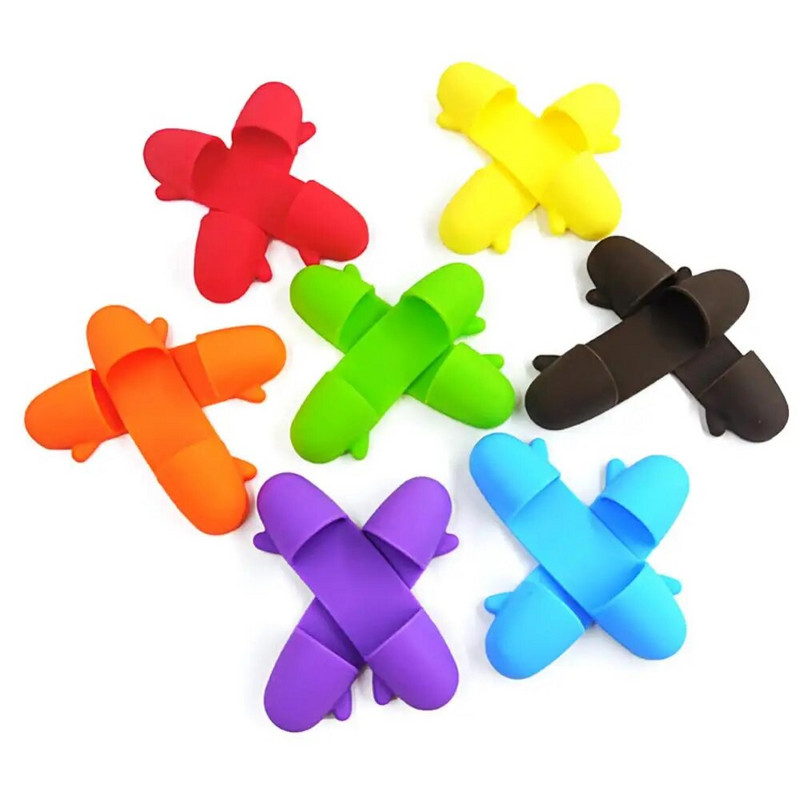 Mini silikoninis 1 poros šilumą izoliuotas pirštų apkabos dubenėlio plokštelės spaustuko laikiklis