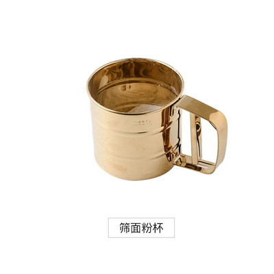 Originalus virtuvės kepimo įrankių kostiumas auksinis nerūdijančio plieno šluotelė, šluotele, skrodžiamas kiaušinių miltelių maišytuvas, maišomas rotacinis 1 vnt.