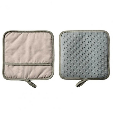 1vnt Orkaitės pirštinė nuo nuplikimo silikoninės izoliacinės pirštinės Nešiojamos medvilnės silikoninės pirštinės, lengvai valomos Neslidžios mikrobangų krosnelės pirštinės