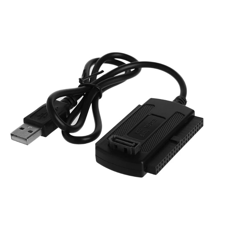 USB 2.0 uz IDE / 2,5" 3,5" HDD adaptera pārveidotāja atbalsts cietā HDD DVD-ROM CD-RW D5QC