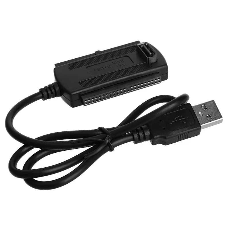 USB 2.0 uz IDE / 2,5" 3,5" HDD adaptera pārveidotāja atbalsts cietā HDD DVD-ROM CD-RW D5QC