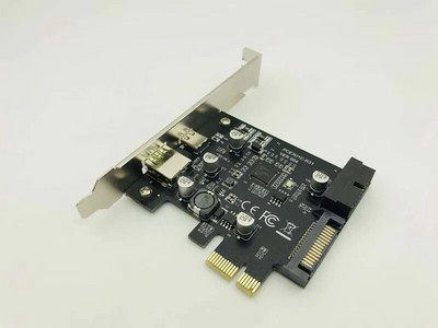 Add On Cards USB Expansion Card PCIE Sata/Card PCIE USB Adapter USB3 PCIE USB 3.1 PCI-E USB-C 2.4A Computer Expansion Cards New