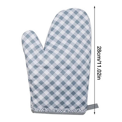 Kalėdinės orkaitės kepimo pirštinės, margintos Kalėdų Senelio mikrobangų izoliacijos padėklas Virtuvės kepimo įrankiai