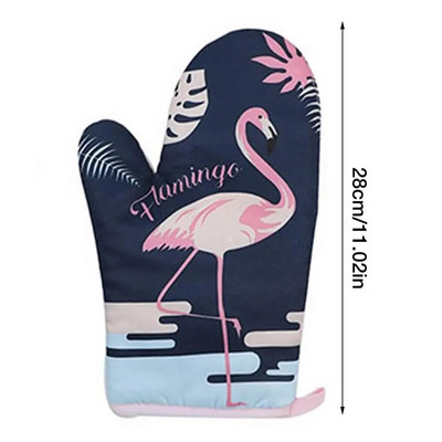 Kalėdinės orkaitės kepimo pirštinės, margintos Kalėdų Senelio mikrobangų izoliacijos padėklas Virtuvės kepimo įrankiai