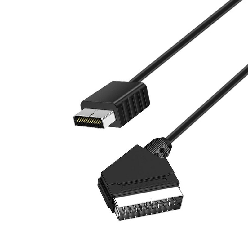 Για PS2 RGB Scart Καλωδιακή τηλεόραση AV Μόλυβδος Real RGB Scart Καλώδιο Αντικατάσταση καλωδίου σύνδεσης για Playstation PS1 PS2 PS3 Slim