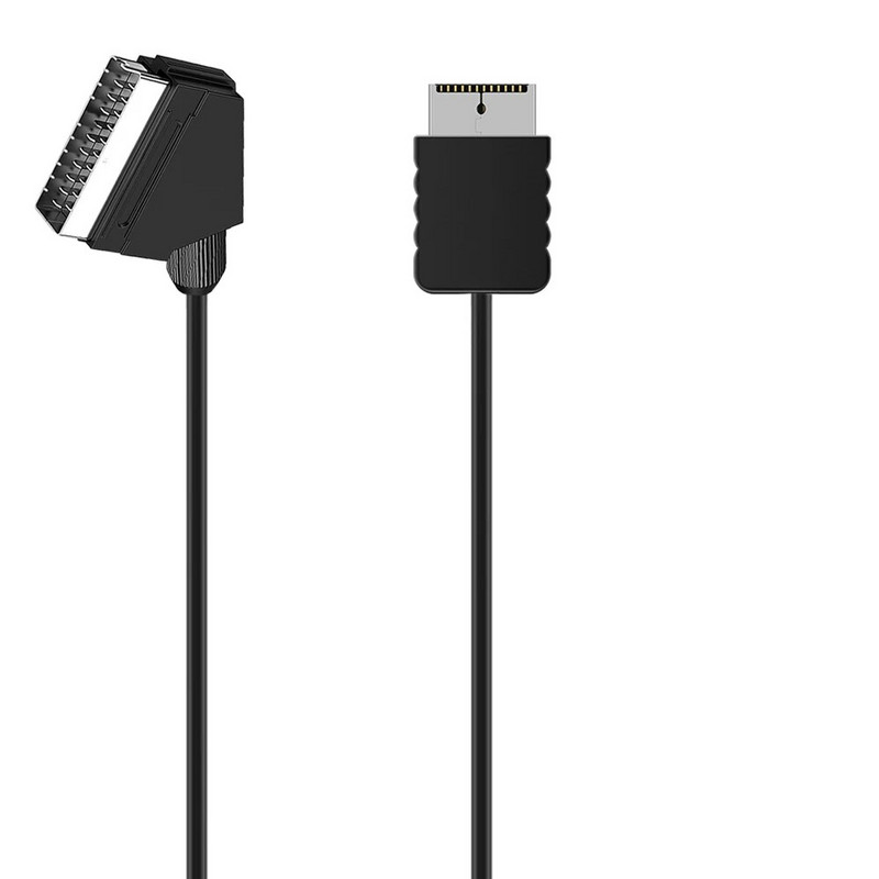 Για PS2 RGB Scart Καλωδιακή τηλεόραση AV Μόλυβδος Real RGB Scart Καλώδιο Αντικατάσταση καλωδίου σύνδεσης για Playstation PS1 PS2 PS3 Slim