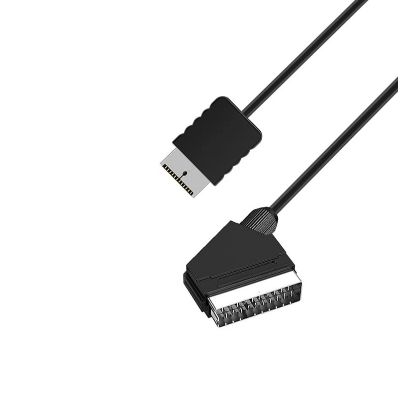 Για PS2 RGB Scart Καλωδιακή τηλεόραση AV Μόλυβδος Real RGB Scart Καλώδιο Αντικατάσταση καλωδίου σύνδεσης για Playstation PS1 PS2 PS3 Slim