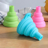 1vnt silikoninis sulankstomas teleskopinis ilgo kaklo piltuvas Kūrybiniai buitiniai skysčių užpildymo mini piltuvėliai skysčių užpildymo virtuvės įrankiai