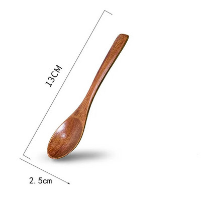 1 vnt. mediniai sriubos šaukštai valgymui Virtuvėje Arbatinis šaukštelis pagardų indas ilga rankena mediniai šaukštai gaminimui