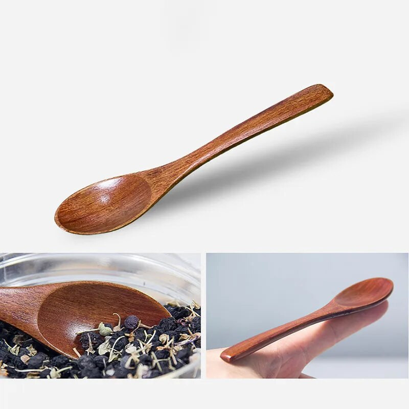 1 vnt. mediniai sriubos šaukštai valgymui Virtuvėje Arbatinis šaukštelis pagardų indas ilga rankena mediniai šaukštai gaminimui