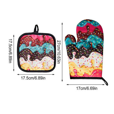 Orkaitės pirštinės ir puodų laikiklių rinkiniai virimo pirštinės puodo laikiklio rinkinys karščiui atsparus kepsninės pirštinės Orkaitės pirštinės Virtuvinė orkaitės pirštinių rinkinys ne