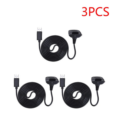 1–3 vnt. „Xbox 360“ belaidžio žaidimų valdiklio vairasvirtės įkrovimo laidas