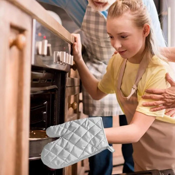 Γάντια φούρνου μικροκυμάτων Γάντι κουζίνας ψησίματος Γάντια οικιακής μόνωσης ανθεκτικά στη θερμότητα Γάντια οικιακής μόνωσης κατά του ζεματίσματος Βαμβακερά γάντια για μαγείρεμα ψησίματος