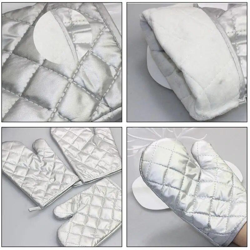 Γάντια φούρνου μικροκυμάτων Γάντι κουζίνας ψησίματος Γάντια οικιακής μόνωσης ανθεκτικά στη θερμότητα Γάντια οικιακής μόνωσης κατά του ζεματίσματος Βαμβακερά γάντια για μαγείρεμα ψησίματος