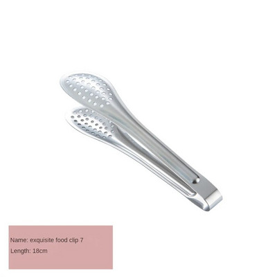 Virtuvės reikmenys BBQ maisto spaustukai Virtuvės vyriausiosios žnyplės iš nerūdijančio plieno, nešiojamos iškylai ant grotelių gaminimo reikmenys